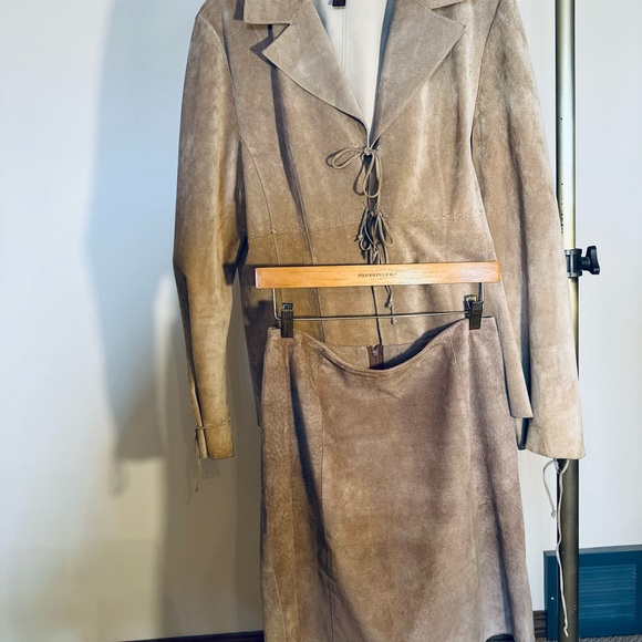 Danier Jackets & Blazers - Suede Jacket and Skirt Set